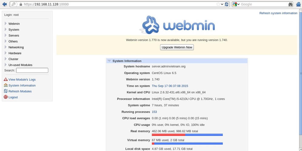 webmin