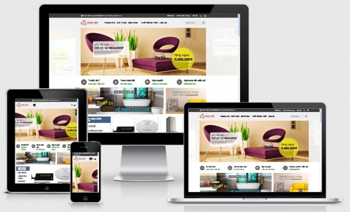 thiết kế website nội thất