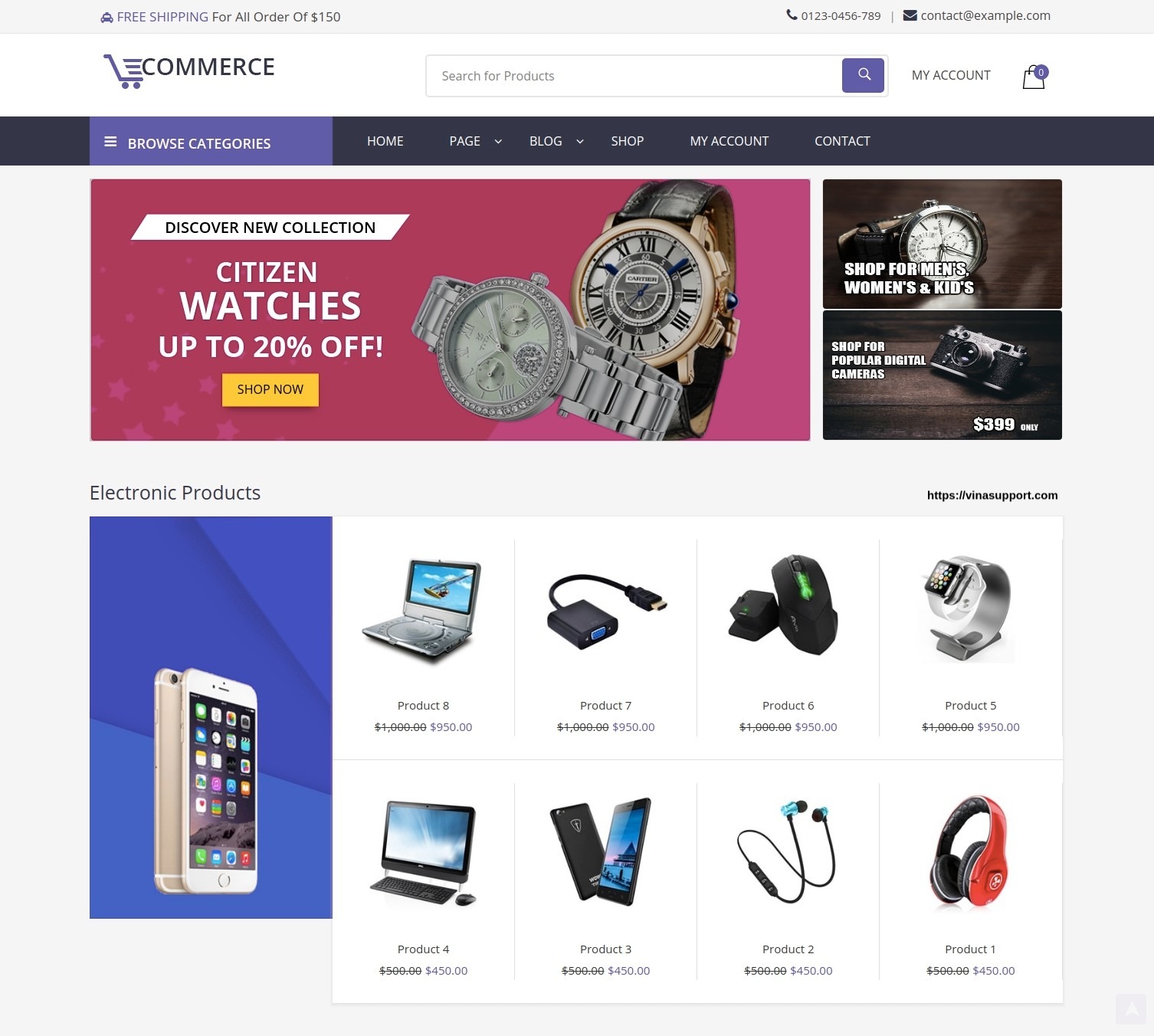 Thiết kế Website bán hàng Wordpress WooCommerce nhanh chóng, chuyên nghiệp 1 website bán hàng wordpress