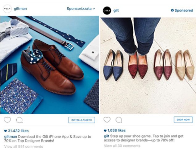 Instagram Marketing Guide: 10 Tips That Actually Work - Bài viết kiến thức mới nhất 2024 5 An instagram post from Giltman and Gilt showing professional shoes.