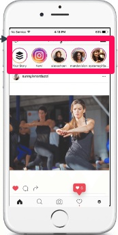 Instagram Marketing Guide: 10 Tips That Actually Work - Bài viết kiến thức mới nhất 2024 9 A image of instagram highlighting where stories can be found.