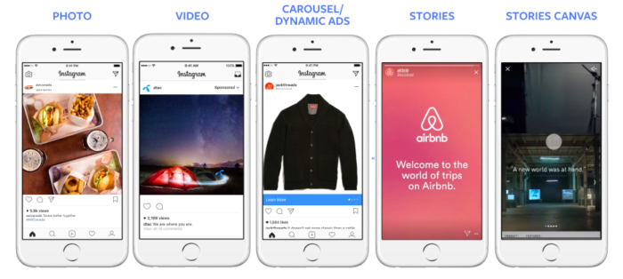 Instagram Marketing Guide: 10 Tips That Actually Work - Bài viết kiến thức mới nhất 2024 8 A lineup of Iphones showing different types of Instagram posts.