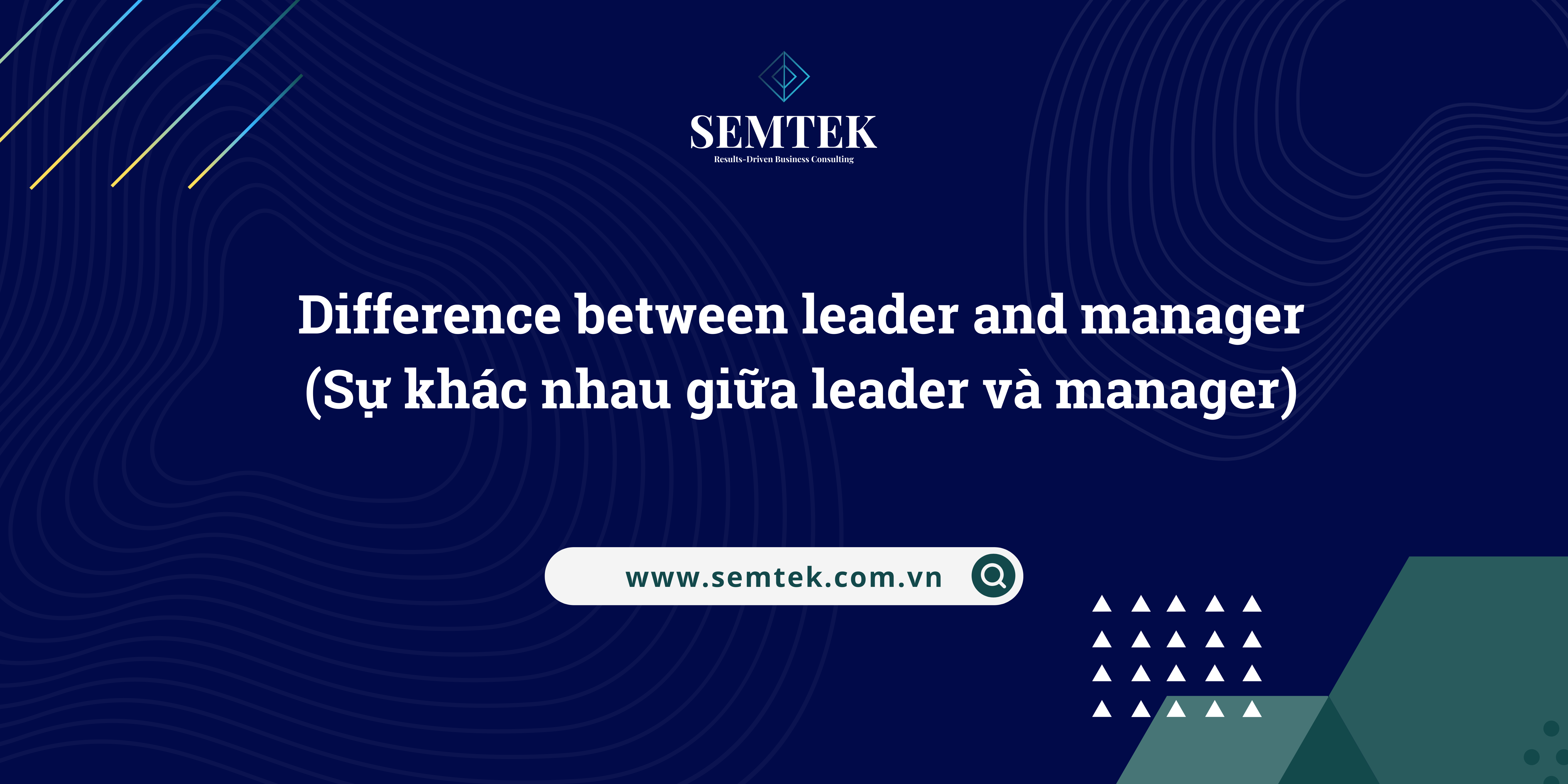 sự khác nhau giữa leader và manager